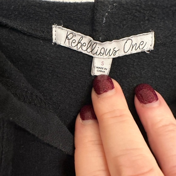 Los Angeles‎ sweatshirt hoodie black small Rebellious One - Picture 3 of 4